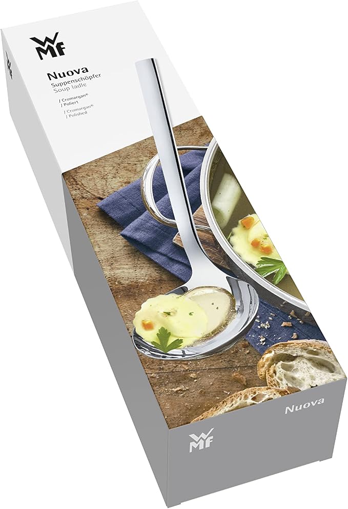 WMF Soup Ladle Nuova Cromargan Stainless Steel 18/10 Polished