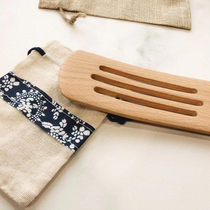 Wooden spurtles set 4pcs of Cooking Utensils,Natural beech Spatulas for cooking, wood spoon for cooking,Slotted Spurtles kitchen tools for Stirring, Mixing