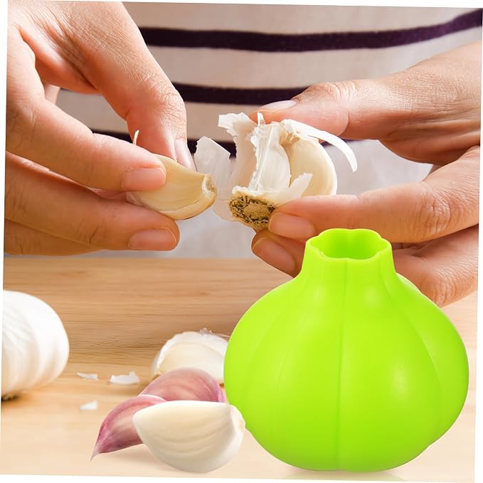 BESTOYARD Peeler Garlic Squeezer Garlic Skin Peeling Garlic Peeling Machine Garlic Peeling Tube Silicone Remover Kitchen Supplies Peeled Garlic Food Grade Garlic Masher, medium
