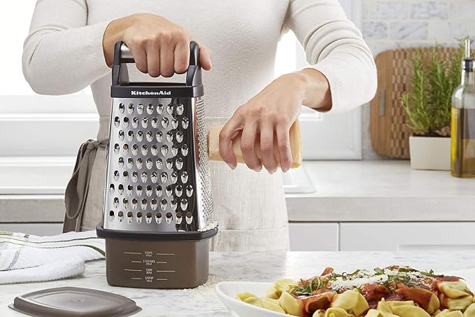 KitchenAid Gourmet 4-Sided Stainless Steel Box Grater (10 inches tall) and Meat Tenderizer