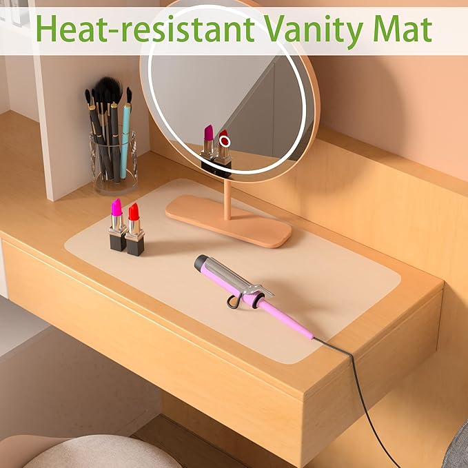 Silicone Countertop Protector Mat: Clear Dual-Sided Non-Slip Sheet | Heat Resistant Silicone Mat for Kitchen Counter (2/Pack) 10.24" x 14.2"- Translucent Thin Non-Stick Baking Mat for Pastry