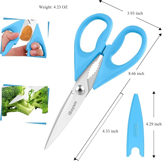 Gifts for Dad from Daughter Son, BEST DAD Tool Shears, Kitchen Scissors All Purpose Heavy Duty Meat Scissors Poultry Shears, Dishwasher Safe Stainless Steel Utility Scissor