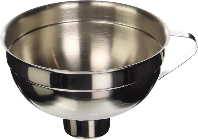 KitchenCraft Home Made Jam Funnel, Traditional, Stainless Steel, 14.5 cm