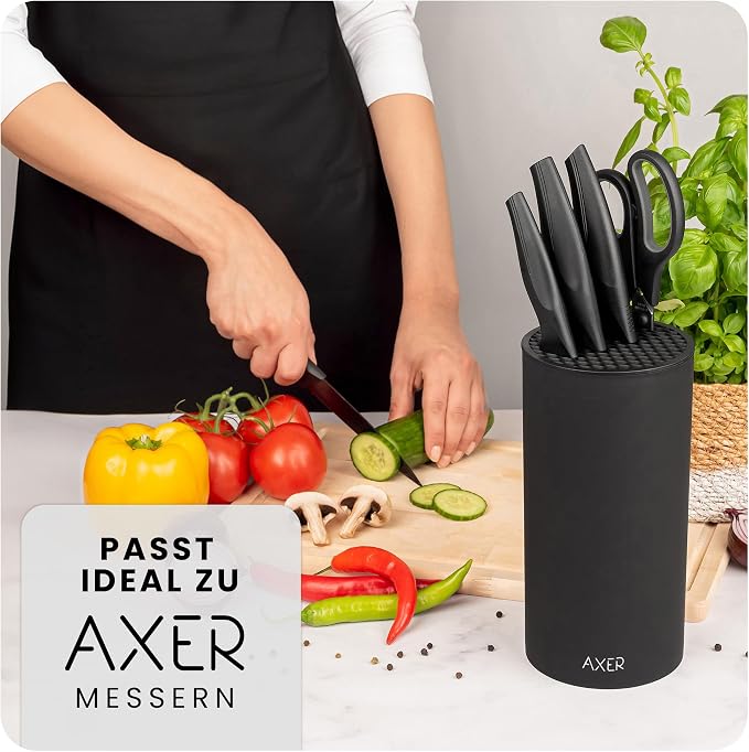 Universal Knife Block Without Knives Black Large Unequipped Knife Blocks for Over 8 Knives