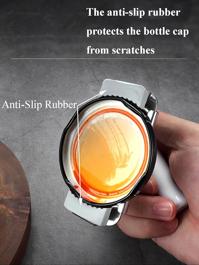 Jar Opener for Seniors with Arthritis & Weak Hands, Easy Twist Jar Openers, Adjustable Multifunctional Jar Lid Opener, Jar Bottle Cap Opener Gripper, Useful Gifts for Elderly/Women/Men (Oak)
