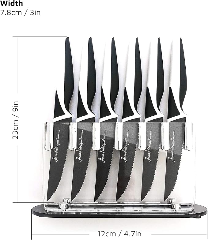 Jean-Patrique Steak Knives - Set of 6 (Black and White)