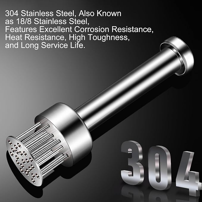 Stainless Steel Meat Tenderizer Tool, 21 Sharp Needles, Meat Piercing, Tenderizing Steak, Beef, Chicken, Pork, Barbecue, Marinating, Small Meat Grinder