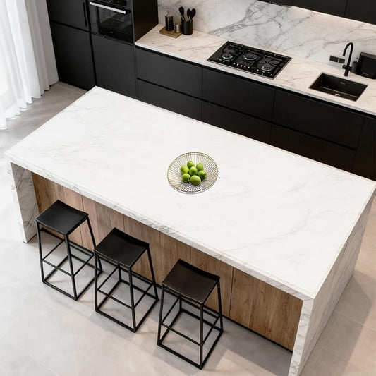 84''x24'' Large Silicone Mat for Kitchen Counter, Non-Slip Heat Resistant Countertop Protector, Waterproof Multipurpose Mat for Kitchen Island, Semitransparent