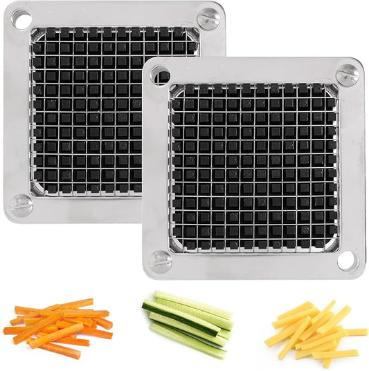 Replacement Chopper Blade Commercial Vegetable Chopper Dicer Stainless Steel Blade for Fruit Cutting Machine Tomato French Fries Cutter (2 * 1/4″ Blade)