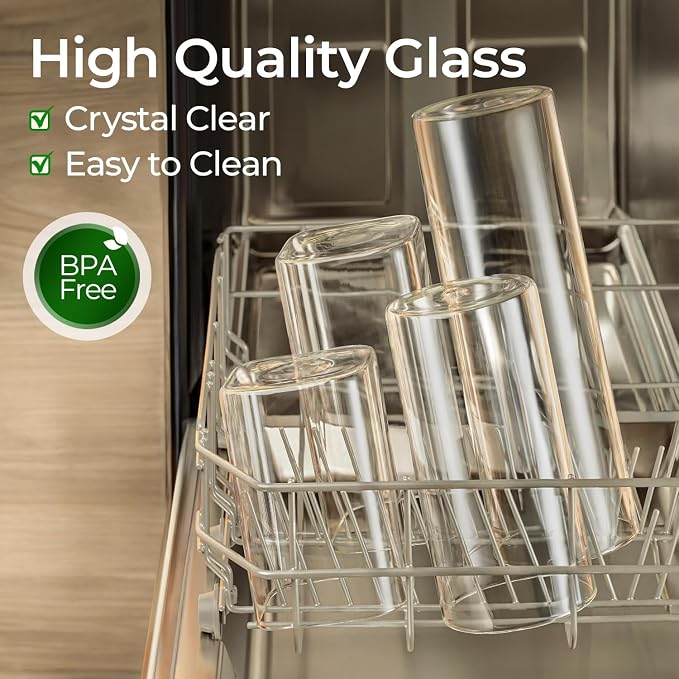ComSaf Glass Storage Containers wtih Lids 1.7 Qt, 3 Pack Glass Storage Jars | Glass Containers with Bamboo lids, Glass Canisters 54oz, Kitchen Cabinet Storage, Tea, Spice, Coffee, Dry Food, BPA Free
