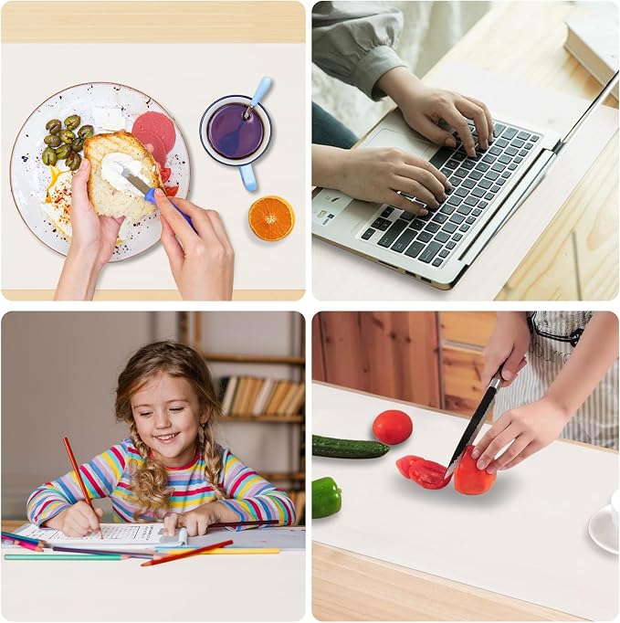 Large Silicone Mat, 72”x16” Heat Resistant Mats for Countertop, Cuttable Waterproof Kitchen Counter Mat, Multipurpose Countertop Protector Mat, Silicone Mats for Kitchen Counter (Translucent)