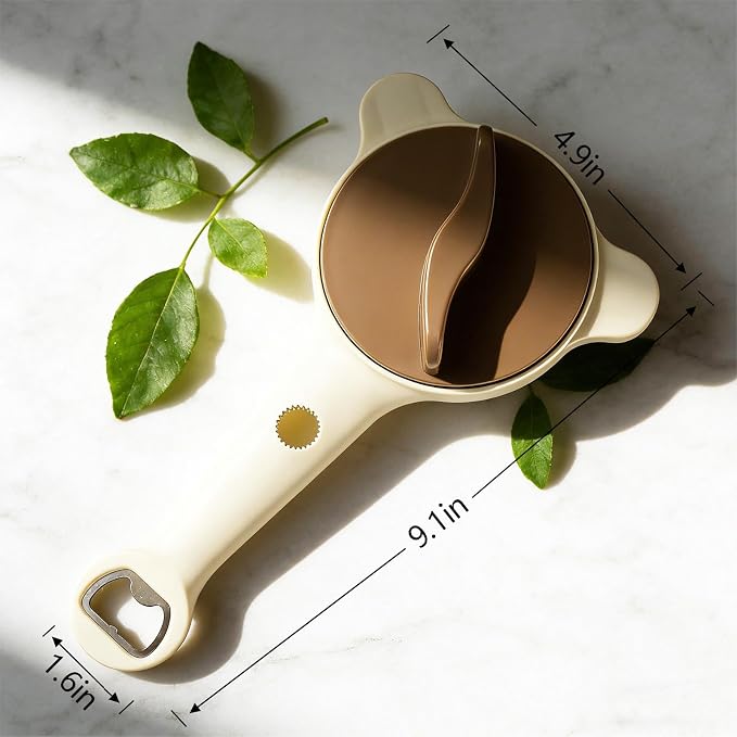 4-in-1 Adjustable Jar & Bottle Opener for Seniors & Weak Hands | Upgrade Kitchen Gadget for People with Arthritis, Stainless Steel Claws, Non-Slip & Easy Grip, Manual Lid Remover