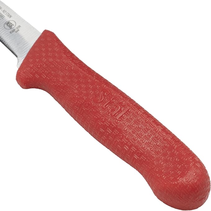 Winco 3-1/4" Paring Knives, Red PP Hdl, 2pcs/pk