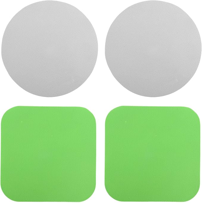 LUTER 4pcs Jar Opener Gripper Pad for Seniors with Weak Hands, Rubber | Multi-function Silicone Bottle Opener Lid Cap Rubber Gripper Pads Kitchen Coasters Gadgets, Green, Gray