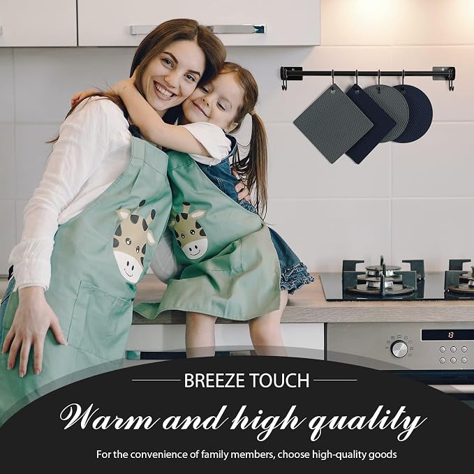 Trivets for Hot Dishes - Hot Pads for Kitchen, Silicone Pot Holders for Hot Pots and Pans, Silicone Mats for Kitchen Countertops, Table, Flexible Easy to Wash and Dry