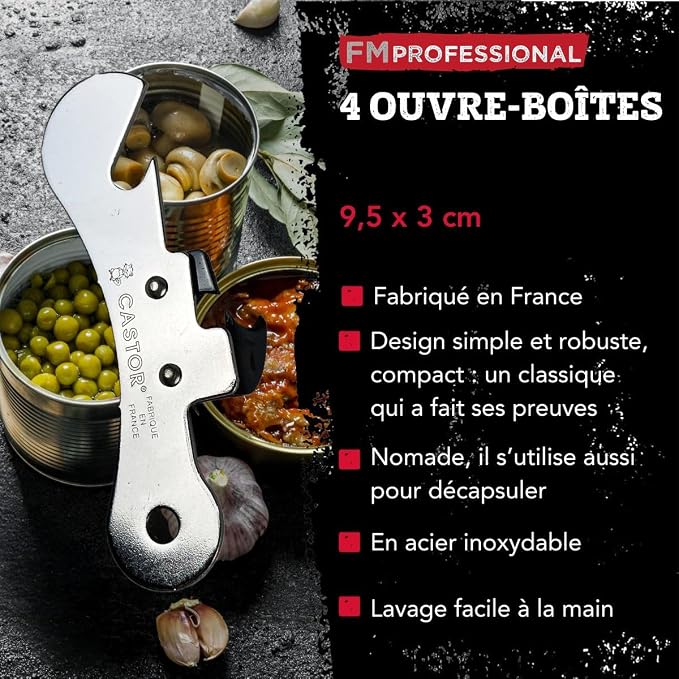 FM Professional Can Opener Set of 4