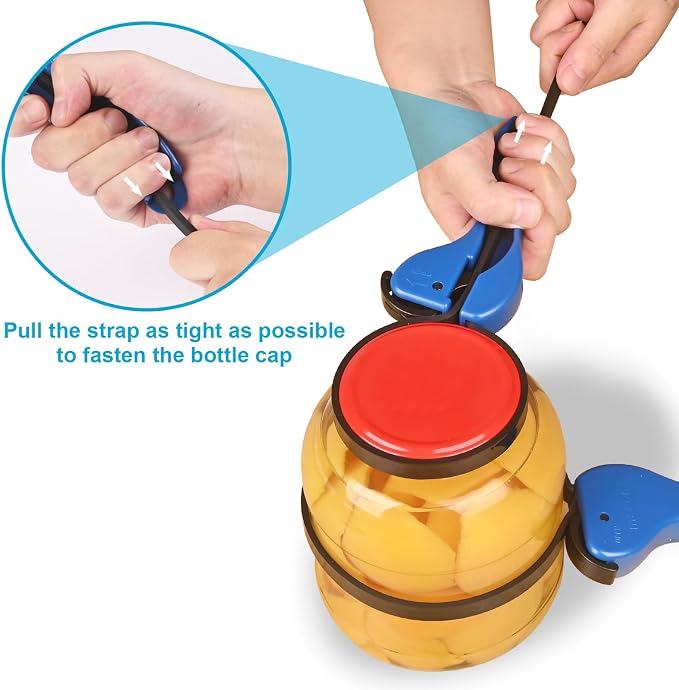 Double-Handle Jar Opener Seniors, Lg Jars, Arthritis, Patent, Self-Lock