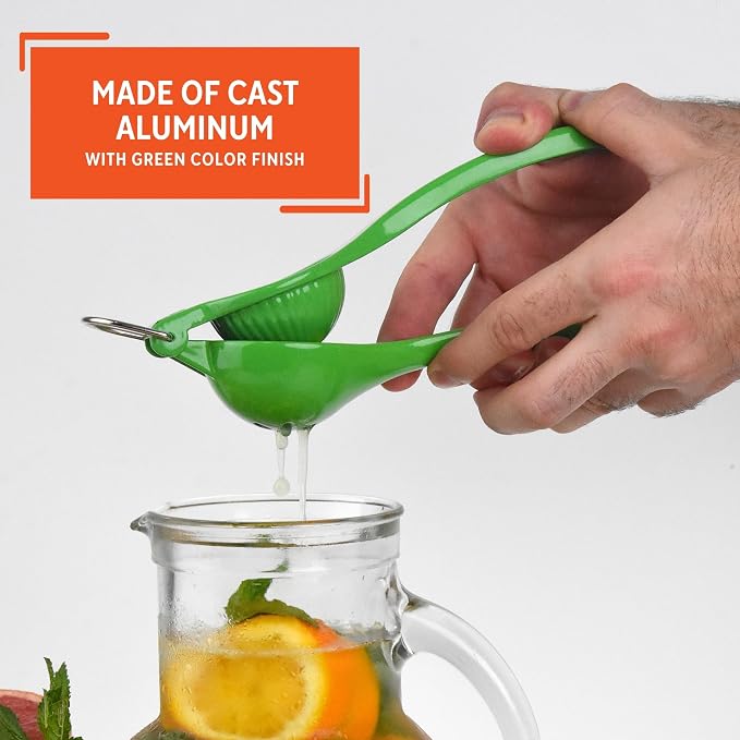 IMUSA, Cast Aluminum Lime Squeezer, Green