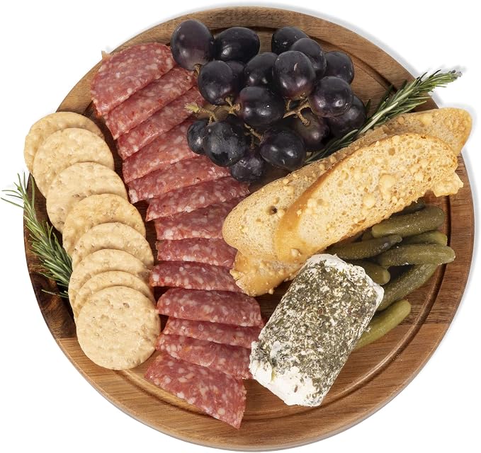 Toscana Monogram Initials E Personalized Acacia Circo Cheese Cutting Board & Tools Set