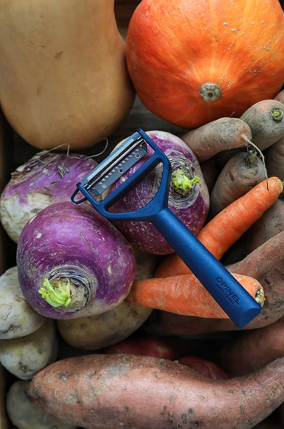 Opinel T-Duo Polymer Julienne Peeler (Blue)