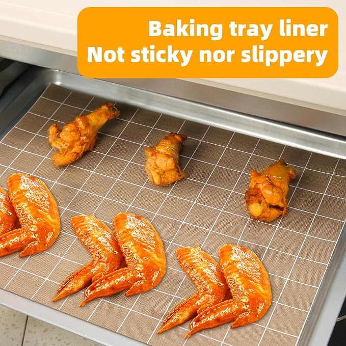 Silicone Baking Mat Roll 12IN*5FT Free Cutting, Non-Slip Pastry Mat, Non-Stick Reusable Air Fryer Liner, Oven Liners, Counter Mat, Freeze Dryer Mat, Easily Cut to Size Fit All Ovens Pans Tins Dishes