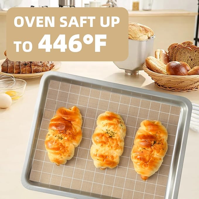 Silicone Baking Mat Roll 12IN*5FT Free Cutting, Non-Slip Pastry Mat, Non-Stick Reusable Air Fryer Liner, Oven Liners, Counter Mat, Freeze Dryer Mat, Easily Cut to Size Fit All Ovens Pans Tins Dishes