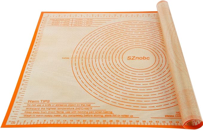 Silicone Pastry Mat 36X24 inch Baking mat Perfect for Dough, Pastry, Pie Crust, Fondant, Cookies, Bread, Pasta/Pizza,Pastry Board, Kitchen Counter Mat