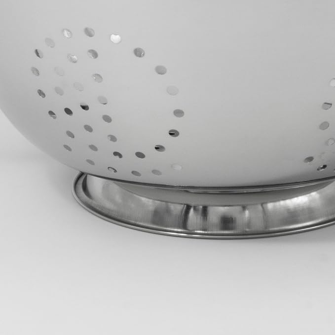 ExcelSteel Colander Set Stainless Steel | Nesting Design | Mirror Polished-| Oversized Handles-| 1-4 Quart,Set of 3,(Pack of 6)