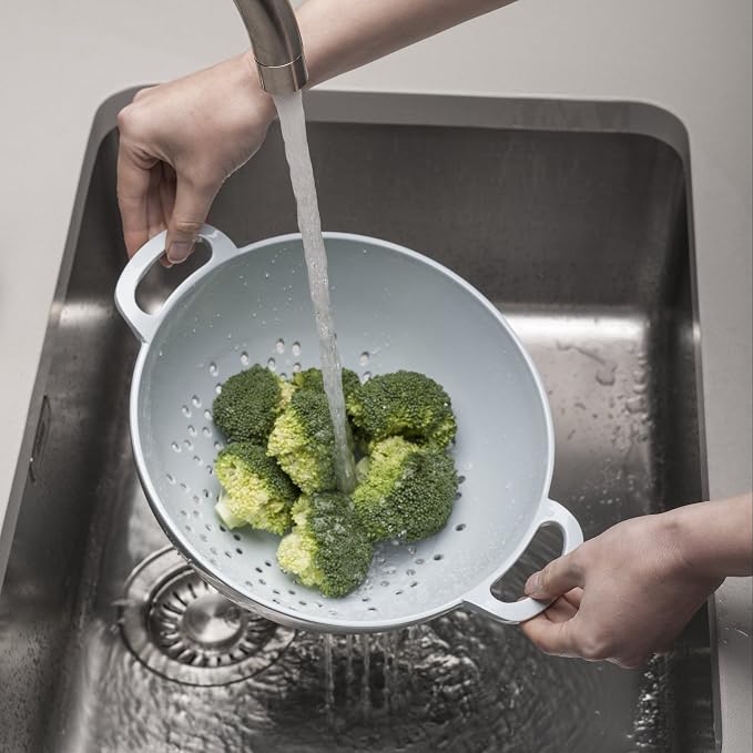 Zeal G211B Melamine Colander/Strainer (24cm) -Duck Egg Blue