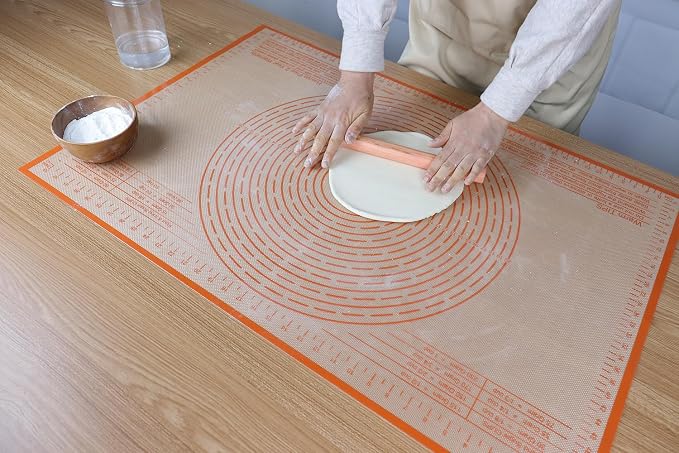Silicone Pastry Mat 36X24 inch Baking mat Perfect for Dough, Pastry, Pie Crust, Fondant, Cookies, Bread, Pasta/Pizza,Pastry Board, Kitchen Counter Mat