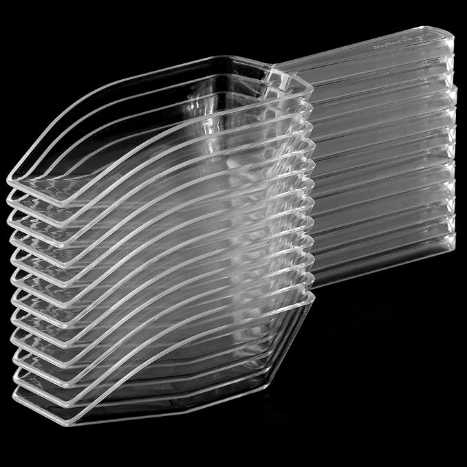 72-Mini Clear Acrylic Plastic Scoops for Candy - Ice Cream Bar, Jars, Containers, Coffee, Flour, Dessert Toppings, Buffets, Kitchen, Weddings, Parties & Concessions, Candy Buffet, 5.5" Candy Scoops