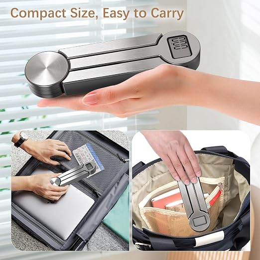 Folding Food Scale, Digital Kitchen Scale, Portable Food Scale Travel Scale for Food, Collapsible Mini Pocket Scale Grams and Ounces, Ideal for Diet Calorie Control Compact Kitchen (Silver/Black)