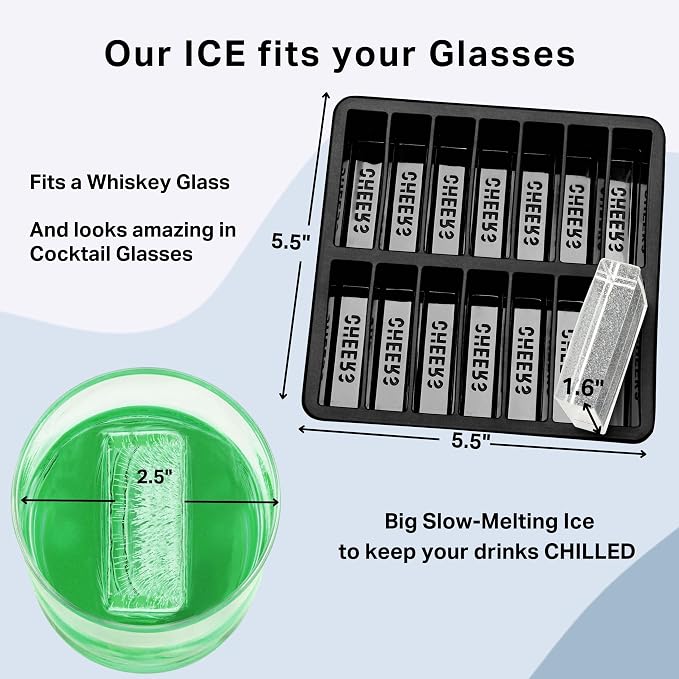 DRINKSPLINKS Letter i Ice Cube Mold: Customized Monogram Gifts. Personalized Bourbon Ice Cube Molds with Initials. Large Monogrammed Silicone Trays. Fun, Unique Cocktail Accessories for Men and Women.
