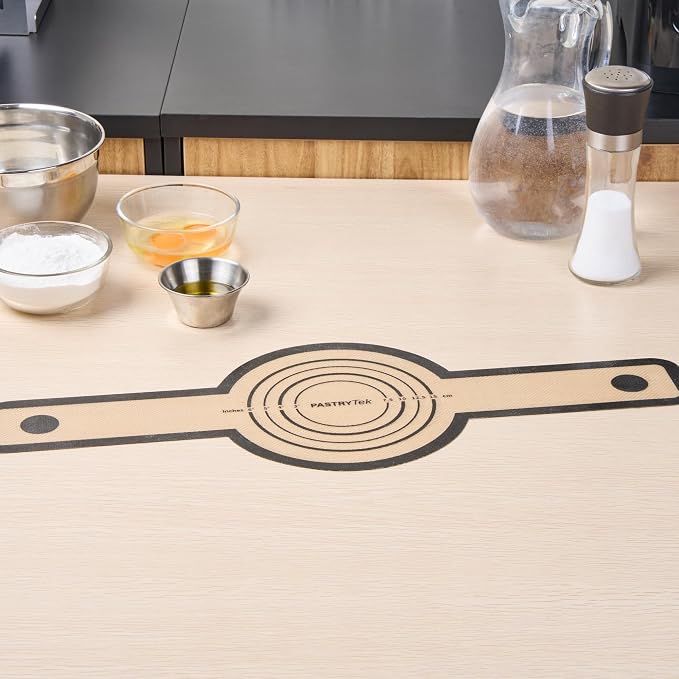 Restaurantware Non-Stick Baking Mat - 1 Count - 22.7 x 8.3 x 0.03 Inches - Silicone Dutch Oven Bread Sling - Fiberglass Artisan Bread Mat - Black