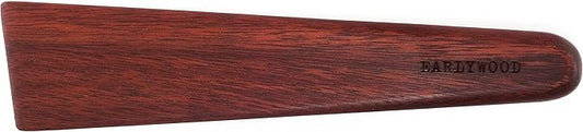 Earlywood 10 inch Handmade Wood Cooking Utensil for Kitchen, Multi-Purpose and Egg Turner, Cast Iron Scraper and Wood Saute Spatula - Made in USA - Bloodwood