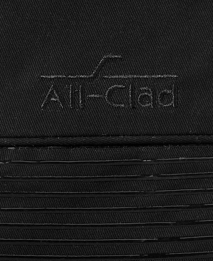 All-Clad Silicone Oven Mitts: Heat Resistant up to 500 Degrees - 100% Cotton & Silicone, 14"x7" Oven Mitt for Kitchen and Barbecue, 2-Pack, Black