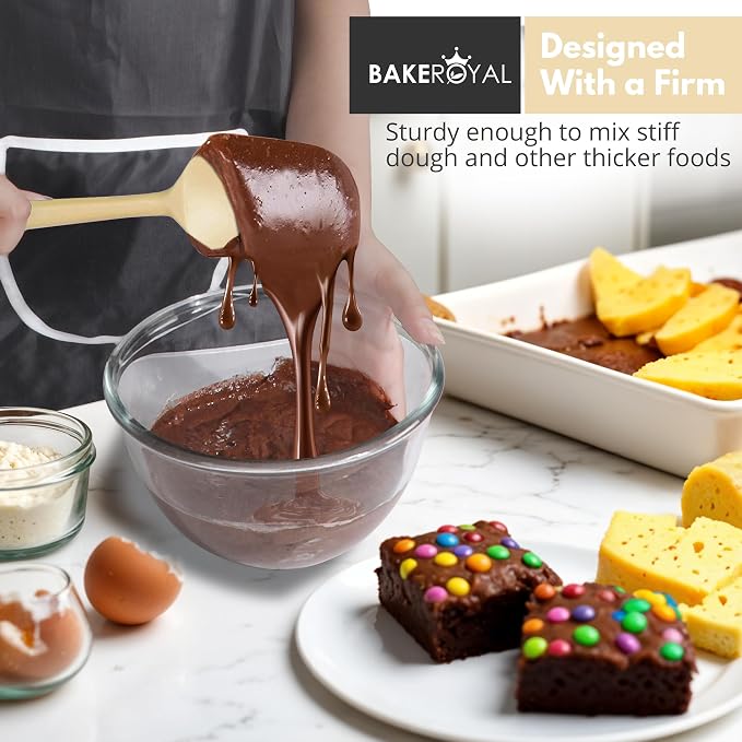 BakeRoyal Silicone Spatulas Set - Beige