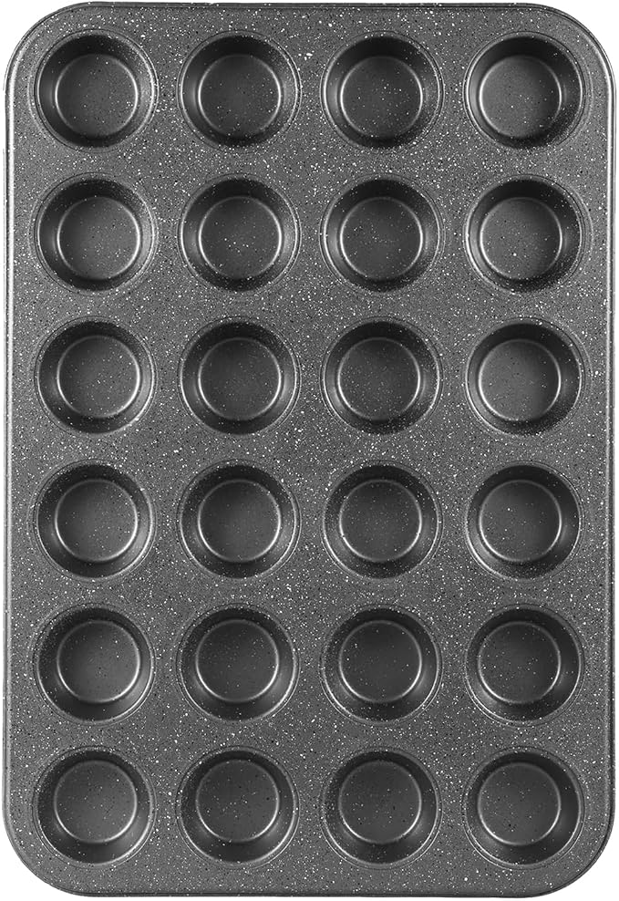 Walooza Mini Muffin & Cheesecake Pan, Nonstick 24, Toast Oven Baking Supplies