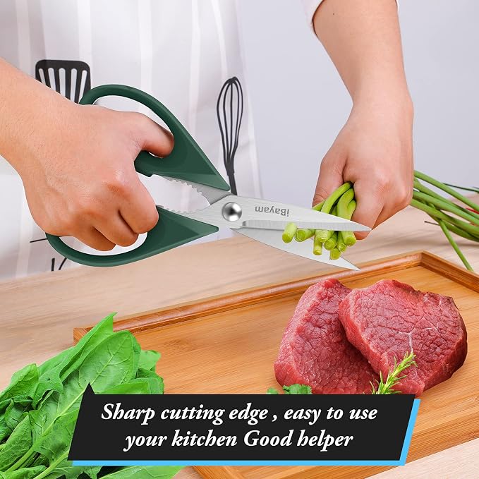 Gifts for Dad from Daughter Son, BEST DAD Tool Shears, Kitchen Scissors All Purpose Heavy Duty Meat Scissors Poultry Shears, Dishwasher Safe Stainless Steel Utility Scissor