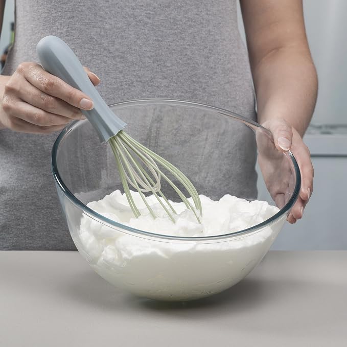 Zeal Stick Non-Scratch Double Headed Balloon Whisk, Silicone, Duck Egg Blue, 26 cm