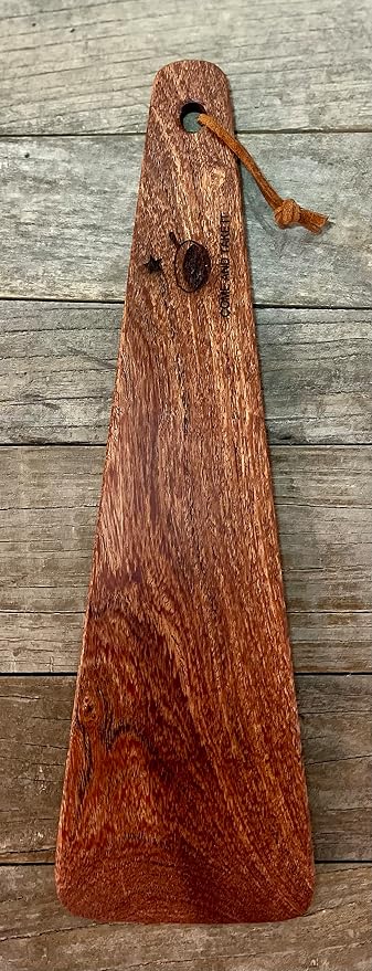COWBOY SPATULA Mesquite Wooden Spatula for Cast Iron - Handmade in Texas, Made in USA, Safe for non-stick and cast iron cookware. Choose an Engraving! (Come and Take It - Skillet)