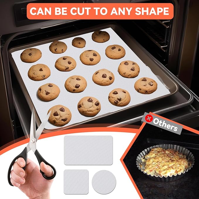 16IN x 6FT Silicone Baking Mat Roll - Large Food Grade Silicone Sheet Heat Resistant for Oven Freeze Dryer Liner, Non-stick Pastry Mat, Non-slip Kitchen Countertop Protector