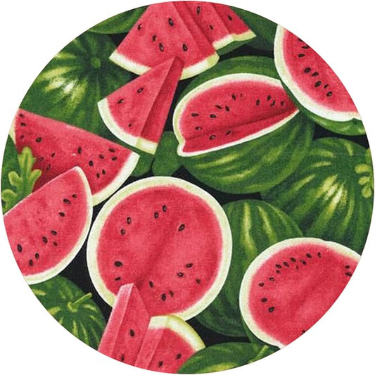 Andreas Silicone Jar Opener, Watermelon – 6.25" Non-Slip Lid Gripper & Garlic Peeler, Dishwasher Safe, Multi-Use, Durable Silicone & Fabric, Made in the USA, JO-242