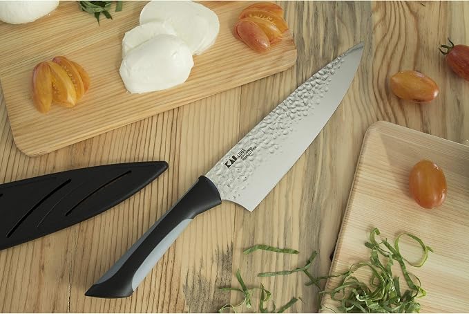 Kai PRO Luna Chef's Knife 8", Thin, Light Kitchen Knife, Ideal for All-Around Food Preparation, Authentic, Hand-Sharpened Japanese Knife, Perfect for Fruit, Vegetables, and More