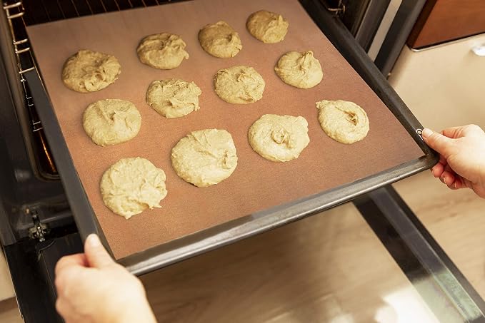 Oven Liners for Bottom of Oven - Non Stick Reusable Oven Liner 3 Pack – Heavy Duty Oven Liners, Oven Mat for Bottom of Oven for Electric & Gas Ovens – Heat Resistant up to 500°F