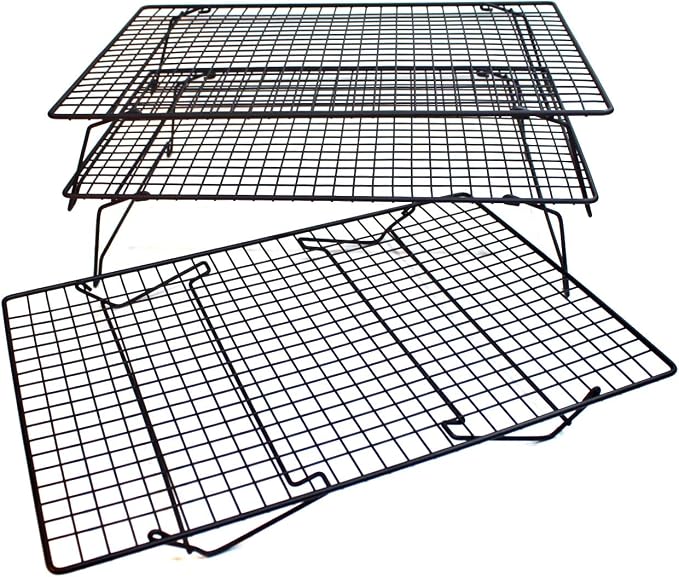 Sunflair Professional Grade 3 Tier Cross Grid Cooling Rack (set of 3)