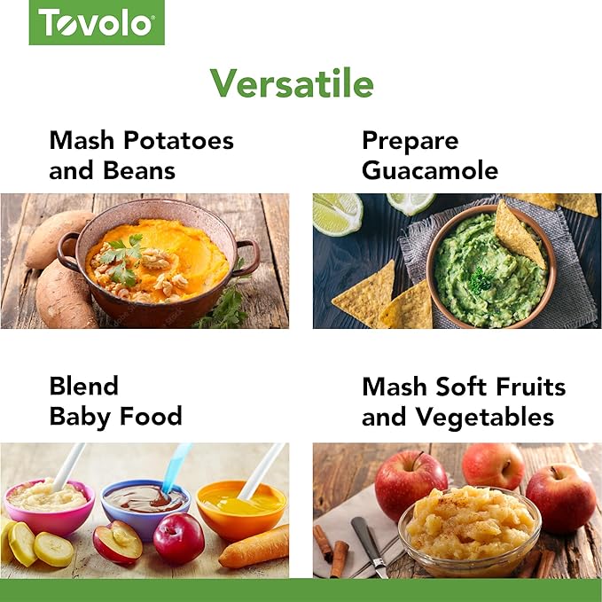 Tovolo Silicone Potato Masher Stainless Steel Handle Aqua Seafoam Green Dishwasher Safe Heat Resistant Non Scratch Handheld Coil Wire Potato Smasher for Nonstick Pans Ergonomic Kitchen Food Prep Tool