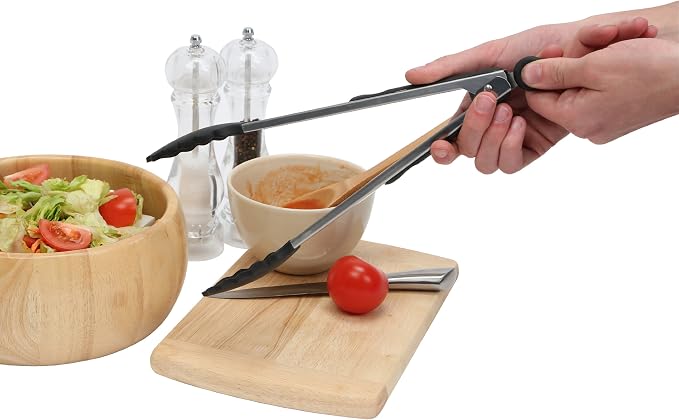 ZING! Premier Housewares Silicone Tongs - Black