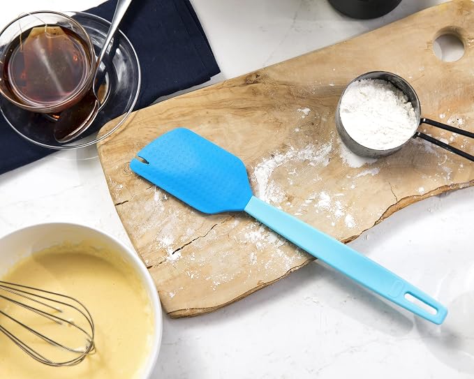 Talisman Designs 2-in-1 Beater Scraper & Spatula | Baking & Cooking Kitchen Tool | Multipurpose Utensil | Spatula Baking Scraper | Comfort Grip Handle