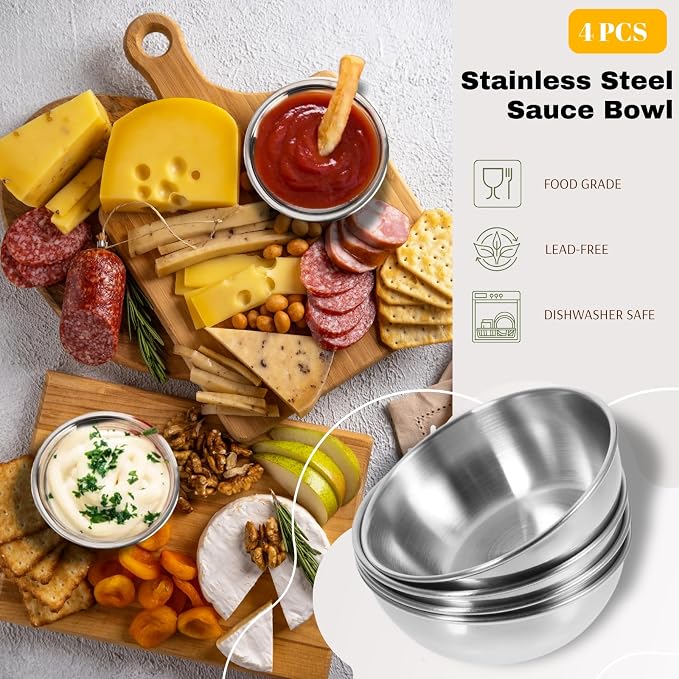 Charcuterie Board Accessories Set - 56PCS Charcuterie Utensils Kit, 6 Cheese Knife Set, Spoons & Forks, Stainless Bowls, Cheese Labels & Stands for Cheese Board & Grazing (Black Walnut)